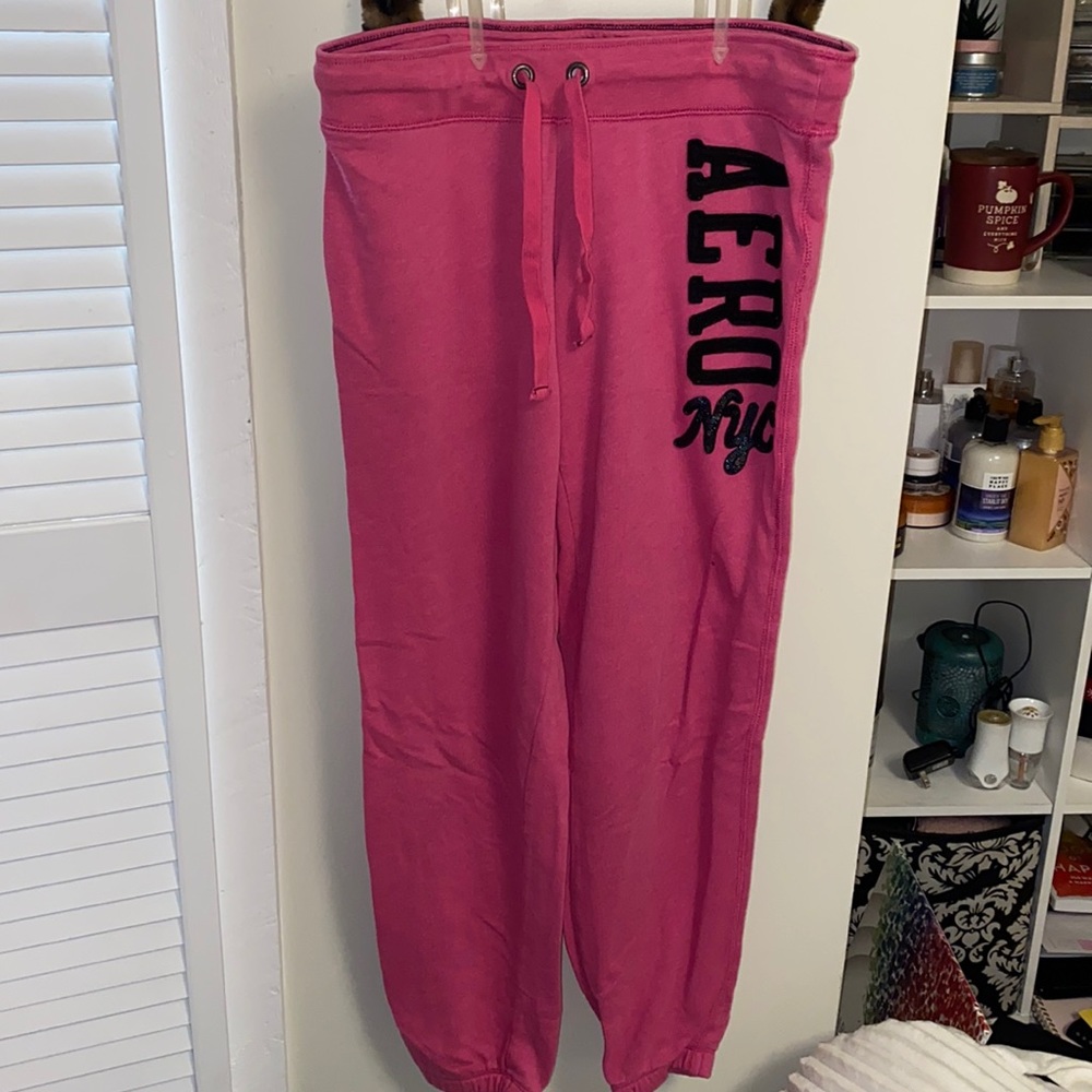 Size S/M Aeropostale Pink Sweatpants